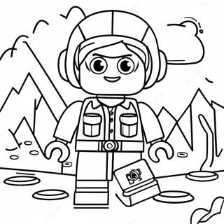 Adventurous Girl Lego Explorer Coloring Page 50835-42353