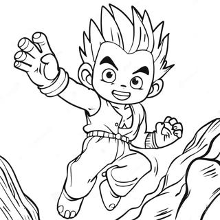 Gon In Action Coloring Page 50845-42364