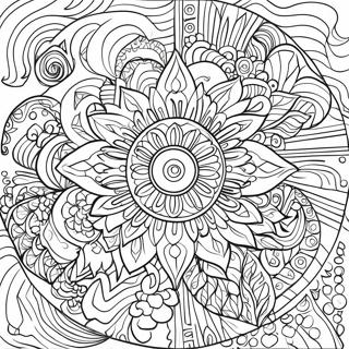 Relaxing Recovery Mandala Coloring Page 50855-42377