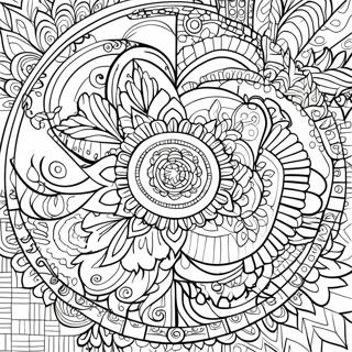 Relaxing Recovery Mandala Coloring Page 50855-42379