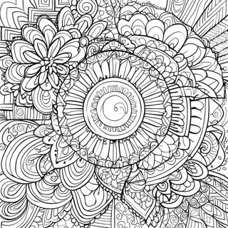 Relaxing Recovery Mandala Coloring Page 50855-42380