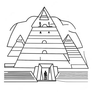 Ancient Egyptian Pyramid Coloring Page 50885-42408