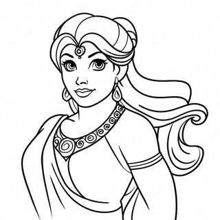 Megara Coloring Pages