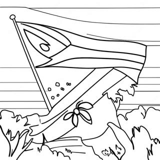 South Africa Flag Coloring Page 50914-42418