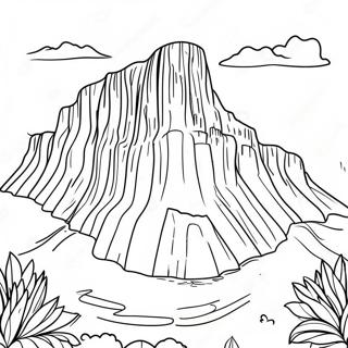 Majestic Table Mountain Coloring Page 50915-42421