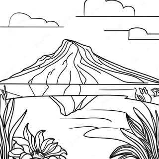 Majestic Table Mountain Coloring Page 50915-42422