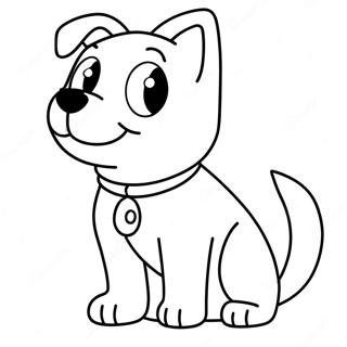 Anime Dog Coloring Page 50934-42442