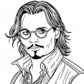 Johnny Depp Coloring Page 50954-42439