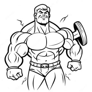 Strong Muscles In Action Coloring Page 50965-42470