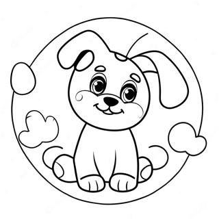 Cute Puppy Paw Print Coloring Page 50985-42489