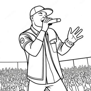 Kane Brown Performing On Stage Coloring Page 51005-42496