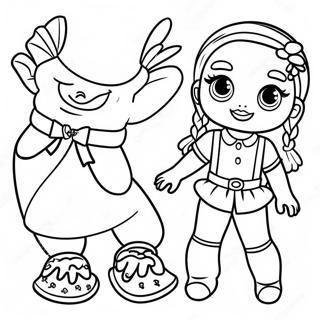 Cute Marisole Monday Paper Doll Coloring Page 51015-42503