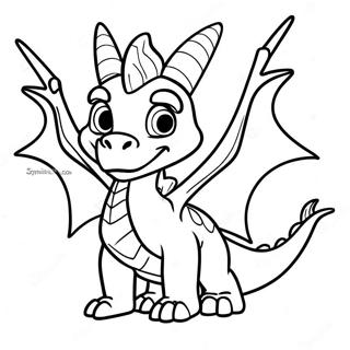 Spyro The Dragon Skylander Coloring Page 51025-42509