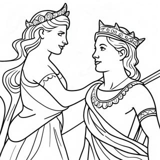 Diana And Roma Coloring Page 5102-4090