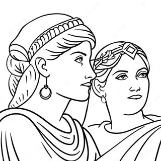 Diana And Roma Coloring Page 5102-4092