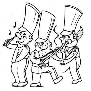 Marching Band Coloring Pages