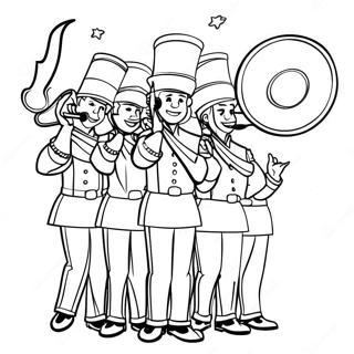 Marching Band Coloring Page 51034-42522