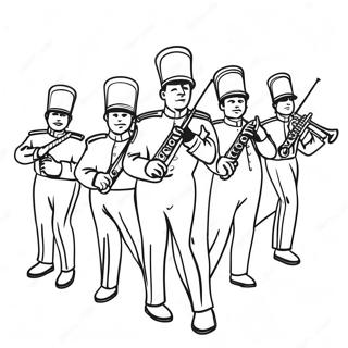 Marching Band Coloring Page 51034-42523