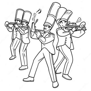 Marching Band Coloring Page 51034-42524