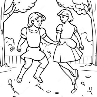 Diana And Roma Playing In The Park Coloring Page 5103-4096