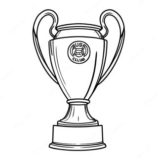 Champions League Trophy Coloring Page 51045-42530