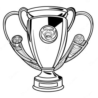 Champions League Trophy Coloring Page 51045-42532