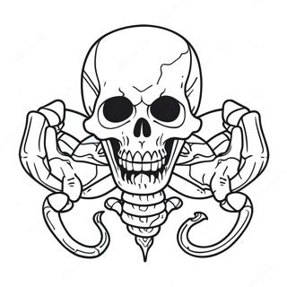 Skull Crawler Coloring Page 51054-42527