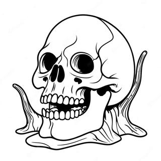 Fearsome Skull Crawler In Action Coloring Page 51055-42540