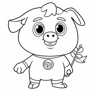 Alpha Pig Super Why Coloring Pages