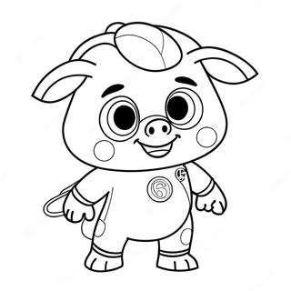 Alpha Pig Super Why Coloring Page 51074-42550