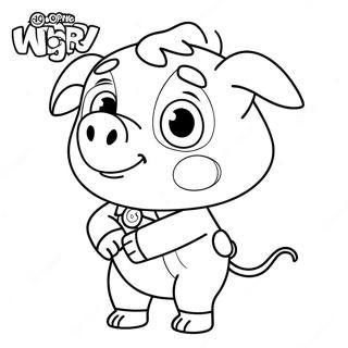 Alpha Pig Super Why Coloring Page 51074-42551