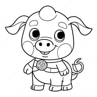 Alpha Pig Super Why Coloring Page 51074-42552