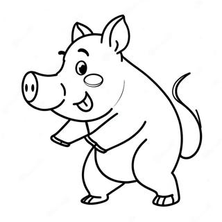 Alpha Pig In Action Coloring Page 51075-42557