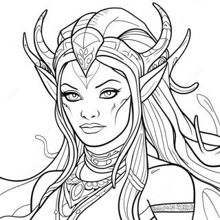 Mystical Avatar Banshee Coloring Page 51085-42553