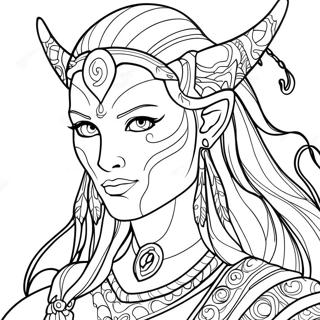 Mystical Avatar Banshee Coloring Page 51085-42554