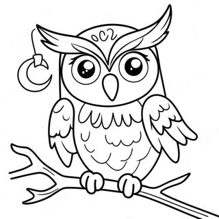 Spooky Halloween Owl Coloring Page 51095-42565