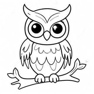 Spooky Halloween Owl Coloring Page 51095-42568