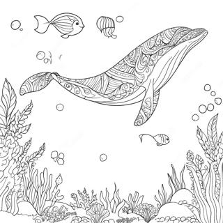 Whale For Adults Coloring Pages