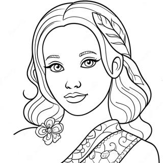 Girly Coloring Pages