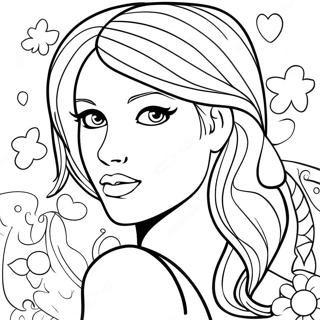 Girly Coloring Page 51124-42588