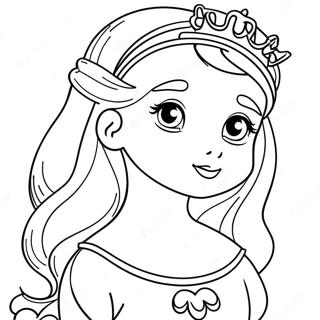 Cute Princess Coloring Page 51125-42598