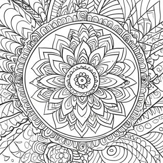 Serene Mandala Patterns Coloring Page 5113-4101