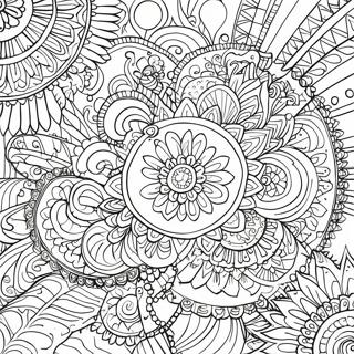 Serene Mandala Patterns Coloring Page 5113-4102