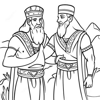 Moses And Pharaoh Coloring Pages