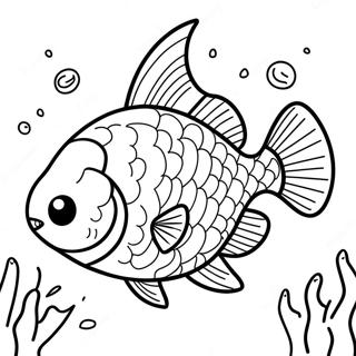 Angry Piranha Swimming Coloring Page 51185-42635