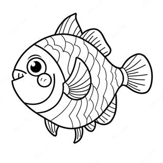 Angry Piranha Swimming Coloring Page 51185-42636