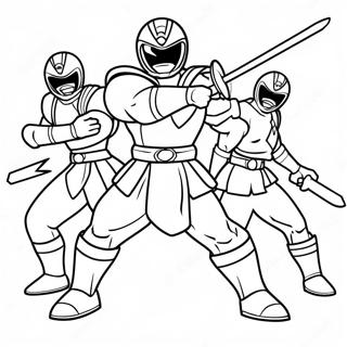 Power Rangers Samurai Coloring Page 51214-42664