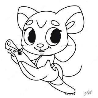 Rena Rouge In Action Coloring Page 51235-42683