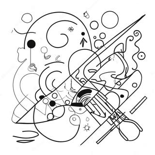 Kandinsky Abstract Art Coloring Page 51264-42703