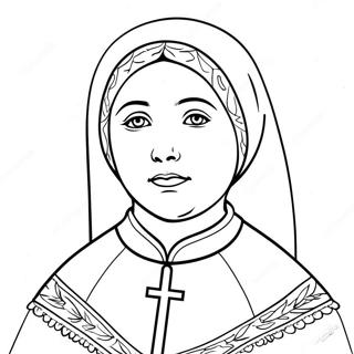 St Bernadette Coloring Pages